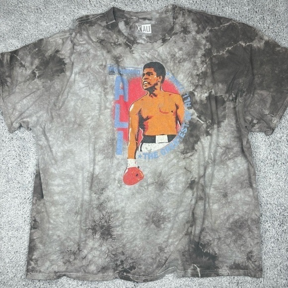 Muhammad Ali Shirt Mens Extra Large Graphic Tee GOAT Boxer Boxing Tie Dye Casual - Picture 1 of 4